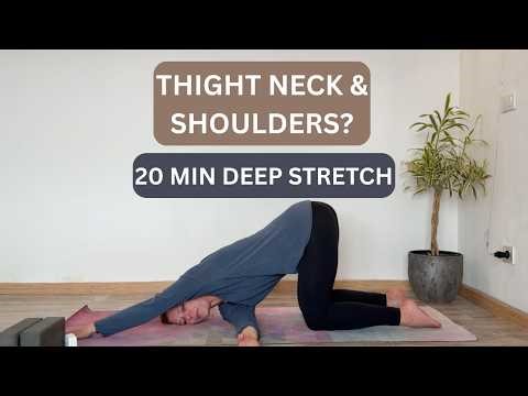 20 Minute Yin Yoga for Neck & Shoulders | Deep Stretch for Tension Relief