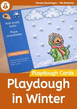Winter Playdough Task Cards – Fine Motor Skills