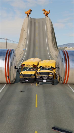 Cars vs Chained Hydraulic Crush - BeamNG.Drive