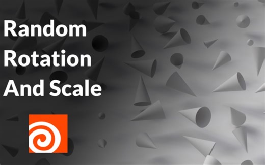 houdini随机旋转和大小
