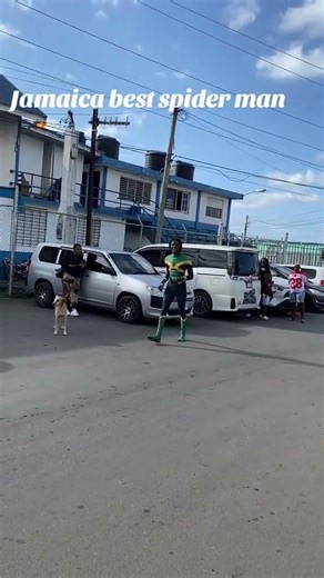Jamaican Spiderman doing flips #shortvideos