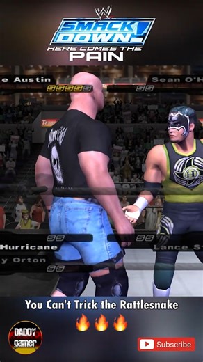 POV: You try to Trick the Rattlesnake 💀 Stone Cold Stunner 🔥 #herecomesthepain