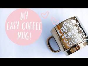 DIY COFFEE MUG W/YOUR CRICUT | SIMPLE & EASY BEGINNER FRIENDLY GIFT IDEA!