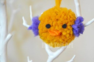 Pom Pom Birds / Chicks - Red Ted Art - Kids Crafts