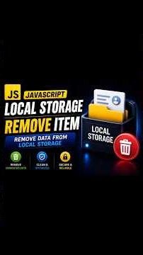 How to Remove Data from Local Storage?