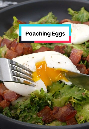 How to poach eggs 🥚 Follow these tips for the best poached eggs! 1. Use fresh eggs! The newer the eggs the better. 2. Crack into a fine mesh strainer and let sit for a minute. This separates loose whites from the solid ones. When eggs age the whites loosen, which isn’t great for poaching because they loose shape. 3. Bring water up to a warm temp, just before it bubbles. Add a splash of vinegar and give it a gentle swirl, slowly lowering the egg into the swirl. Don’t make it a tornado. Do this w