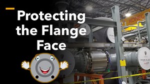 Why is flange face protection important?