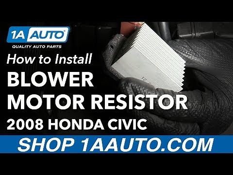 How to Replace Blower Motor Resistor 05-11 Honda Civic