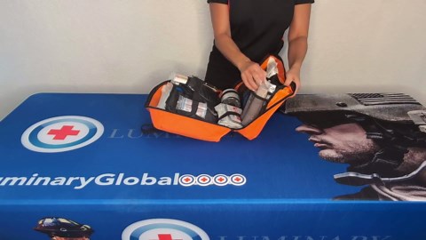 Luminary Ultimate Family Camping First Aid Kit - Compact, Durable, Waterproof, Organized Survival Kit - Equipped with 219-Piece Emergency Medical Kit for Home & Outdoor Adventures (Orange)