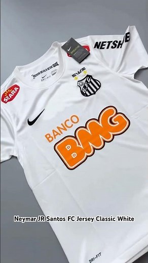 Neymar JR 11 Nike Santos FC Soccer Jersey Classic White
