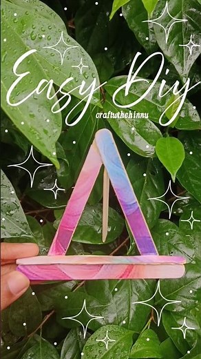 Easy DIY Popsicle Stick Craft 🌈 | Simple Ice Cream Stick Stand Tutorial