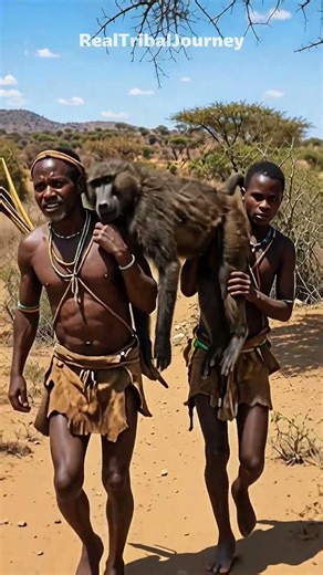 Why Is He Carrying a Baboon Real Story #triballife #tribalfeast #shorts