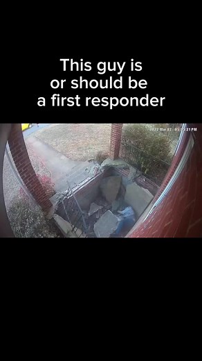 Firefighter Rescue: Dramatic Incident of Concrete Porch Collapse
