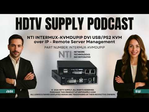 NTI INTERMUX-KVMDUPIP DVI USB/PS2 KVM over IP - Remote Server Management