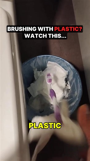 I honestly didn’t believe this at first… I had no idea my toothbrush was feeding me plastic - until I saw the research. 😳 A 2024 peer-reviewed study (PubMed ID: 38092338) found that plastic toothbrushes release between 30 and 120 microplastic particles per use — that’s over 88,000 plastic fragments every year just from brushing your teeth. It happens because of friction between nylon bristles and enamel. Those tiny particles break off, mix with saliva, and get swallowed. And here’s the shocking