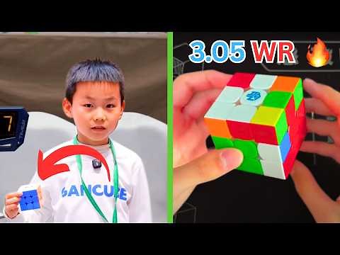 Xuanyi Geng 3.05 Rubik’s Cube 3x3x3 World Record WR Single Reconstruction