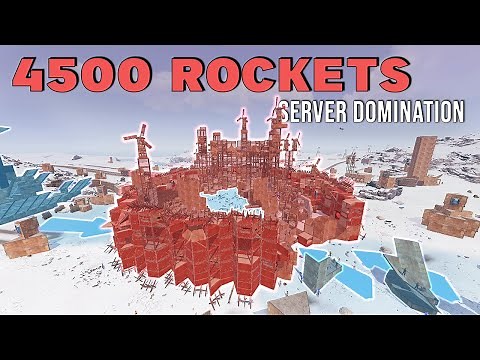 How We Dominated Atlas 2X Monthly with 4500 Rockets - Rust Movie