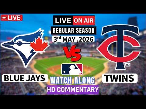 Toronto Blue Jays vs Minnesota Twins Live-MLB 3 Game Score Radio Broadcast play by play watch along