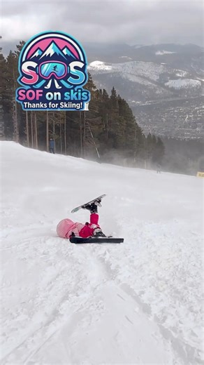 The reality of skiing deep powder at age 3... ❄️⛷️