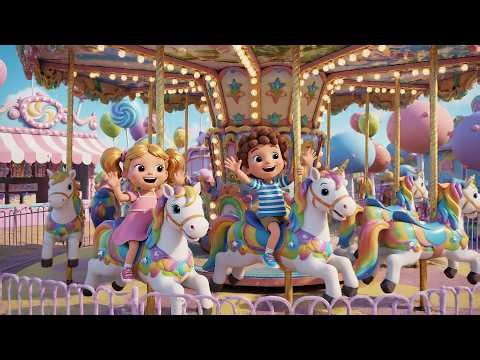The Merry Carousel Goes Round Round Roll | Magical Carnival Song & Kids Nursery Rhymes