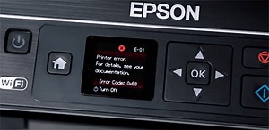 Ошибка E-01 Epson: варианты устранения