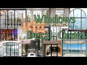 Big Decal Codes / Windows - Janelas / WORK AT A PIZZA PLACE ROBLOX