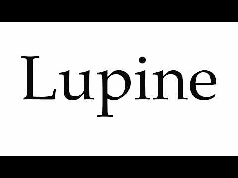 How to Pronounce Lupine