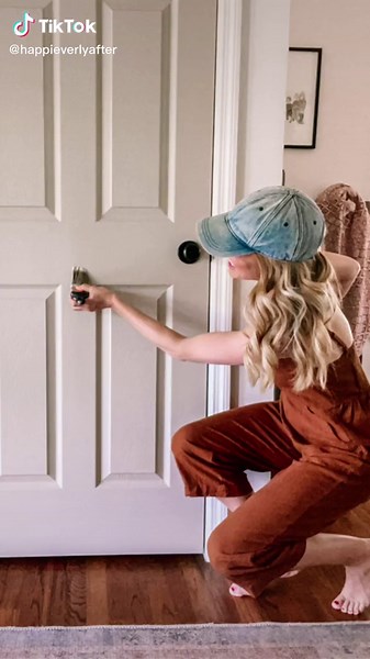 Behr Creamy Mushroom Door Painting Transformation | DIY Home Projects