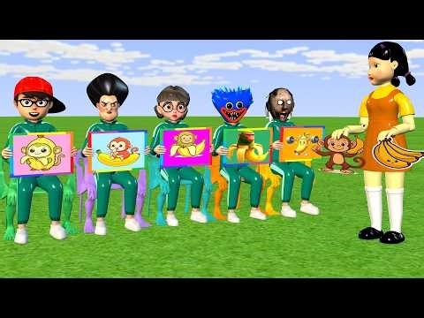 Scary Teacher 3D vs Squid Game Puzzle Drawing Level Max Tung Tung Tung Sahur Brainrot Challenge