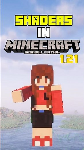 HOW TO PUT SHADERS ON MINECRAFT BEDROCK 1.21 🤩 Vanilla RTX and beyond | 𝐋𝐔𝐌𝐘 #Minecraft #Shorts
