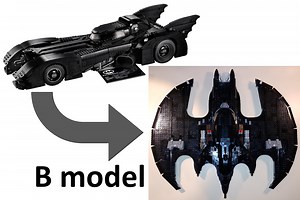 LEGO MOC-74184 Batwing (76139 B model) (Super Heroes DC > Batman > UCS 2021)