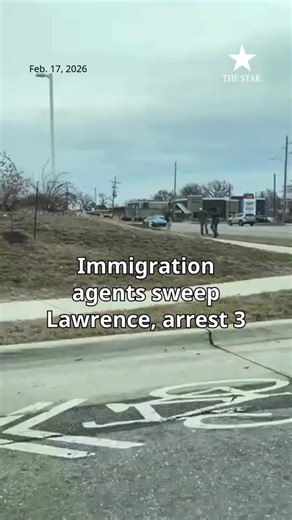 Three individuals in Lawrence, Kansas, were stopped, handcuffed and detained by ICE and other federal immigration agents today, according to video and photos captured by bystanders and distributed by a local activists group. ➡️ What we know: https://www.kansascity.com/news/state/kansas/article314735918.html | The Kansas City Star