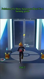 Pokémon ZA Shiny Salamence Boss! Fast farming guide #2 #pokémonza #PokemonLegendsZA #short #shorts