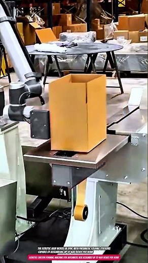 Robotic Carton Forming Machine for Automatic Box Assembly up to 480 Boxes per Hour