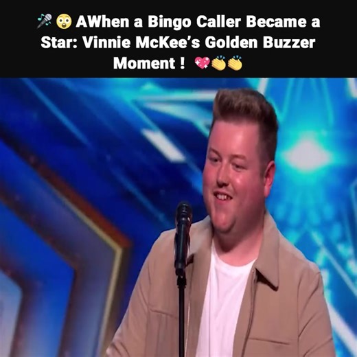 When a Bingo Caller Became a Star: Vinnie McKee’s Golden Buzzer Moment ! BGT 😲🔥 Full video check in the comment.👇👇👇 | Like and Share
