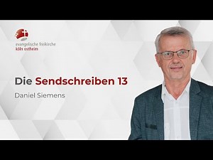 Die Sendschreiben 13 // Daniel Siemens