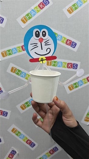 how to make doraemon paper craft short video #doraemon #cartoon #shortvideo #shorts #like #share