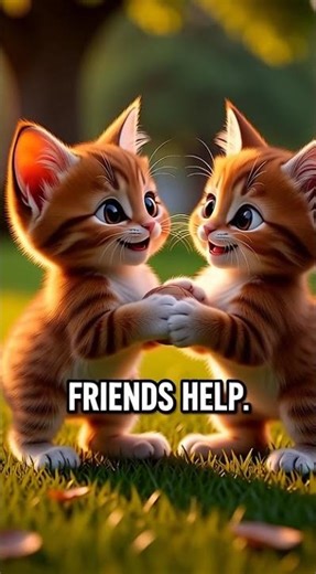 True Friends Help Each Other 🐾 #KidsLearning #Friendship #Shorts