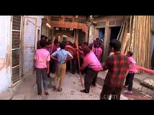 Holi celebration around the streets of Rajasthan.