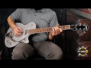 GRETSCH G6129T PLAYERS EDITION JET w/BIGSBY SILVER SPARKLE Guitar Demo