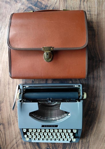 Vintage Brother Typewriter Made in Japan With Leather Case | Fully Working Manual Typewriter 1960s - Etsy UK
