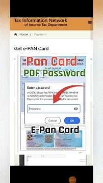 Pan Card PDF Password Kaise Pata Kare | How to Open Pan Card PDF File | e Pan Card Password