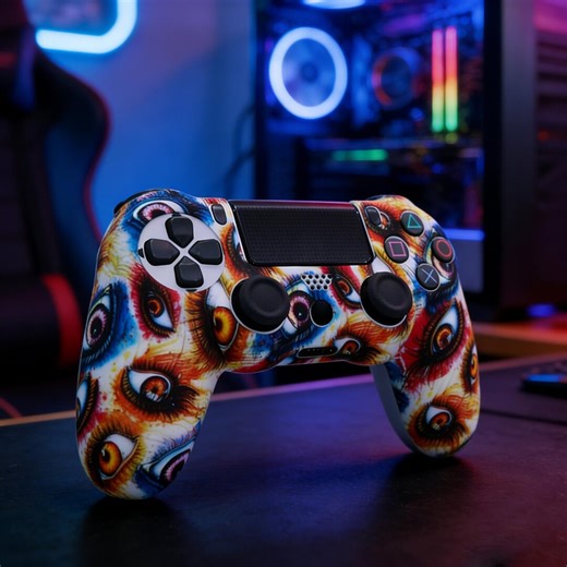 Surreal Eye Pattern Silicone Protective Case for PS4 Controller - Etsy