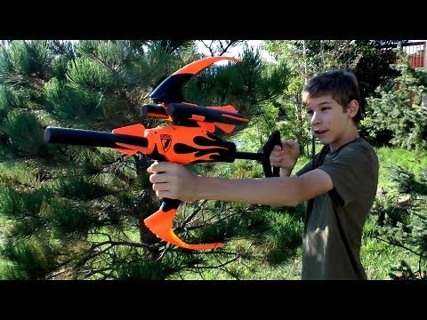 Nerf Blazin' Bow Review and Shooting
