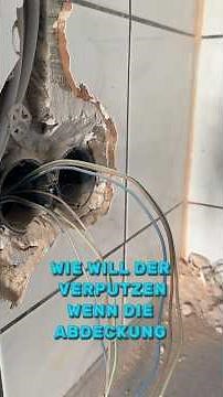 Einsätze einbauen vorm verputzen, warum wollte der Kunde das?