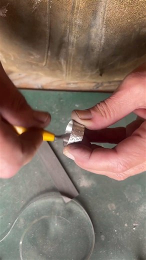 Watch me remove sharp edges from a ring