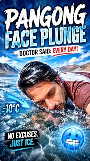 My Doctor Said Cold Face Plunge… So I Went to Pangong Lake 🥶