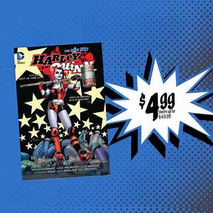 61K views · 218 reactions | Save up to 90% OFF the fancy stores prices with this SUPER deal on graphic novels. You may find these assorted Harley Quinn titles and other licenses like DC and Marvel! Fly into your local Ollie’s now and start saving! | Ollie's | Facebook