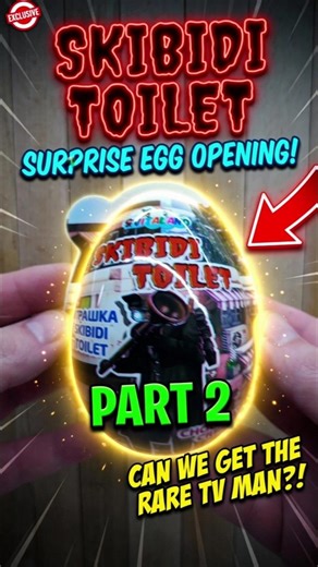 MEGA BIG EGG! Skibidi Toilet Unboxing! Part №2 #shorts