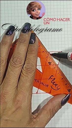 Cómo hacer un paralelogramo. Cómo dividir un paralelo en partes. #fracciones #geometría #división